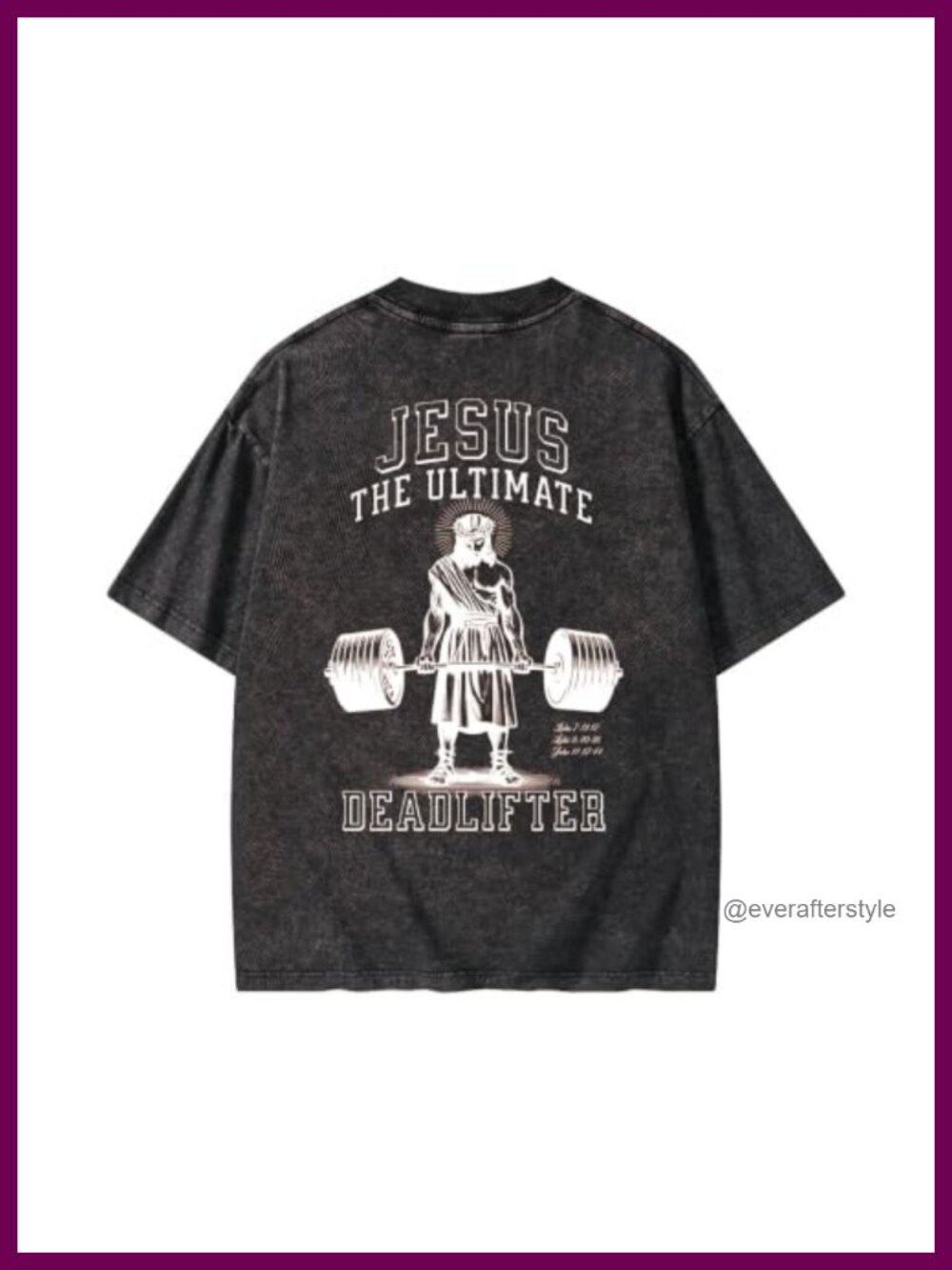 Oversized Acid Washed Graphic Tee - 100% Premium Cotton